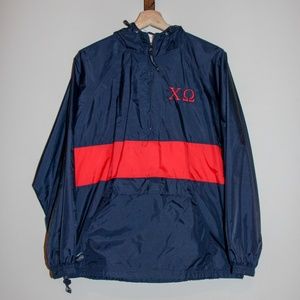 Charles River Chi Omega Embroidered Anorak